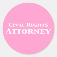 Civil Rights Attorney Gifts Stickers