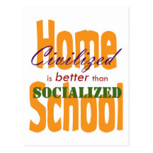 Civilised v Socialised Post Card