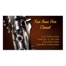 Clarinet Business Cards
