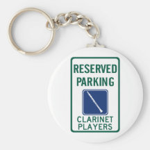 Clarinet Players Parking Keychain