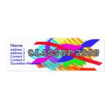 Class Of 2008 Abstract Profile Card Business Card Templates