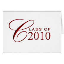 Class of 2010 Graduation - Blue - Blank inside Card