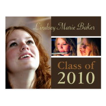 Class of 2010 Graduation Invitation Postcards