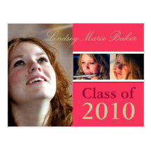 Class of 2010 Graduation Invitation Postcards
