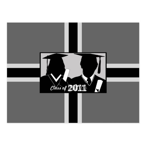 Class of 2011 Graduation Blank Postcard 22 Gown