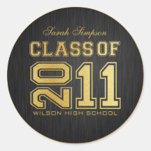 Class of 2011 Stickers (gold)
