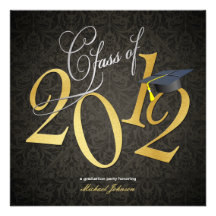 Class of 2012 Graduation Invites (silver / gold)