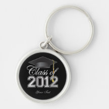 Class of 2012 Graduation Key-Chain (blk & silver) Key Chains