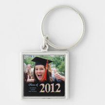 Class of 2012 Graduation Photo Metal Keyring Key Chain