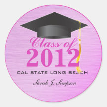 Class of 2012 Stickers (Pink)