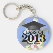 Class of 2013 Graduation Key-Chain blue Keychain