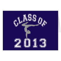 Class Of 2013 Gymnastics Greeting Card