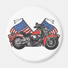 Classic American Biker Magnets