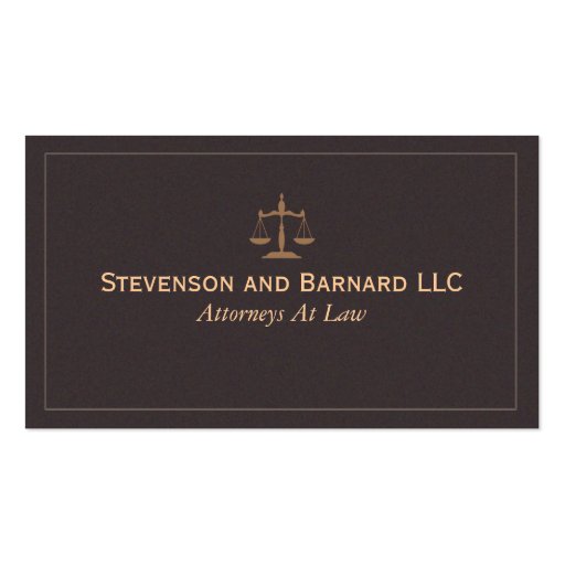 Classic Attorney Business Card