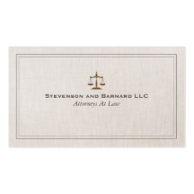 Classic Attorney Business Card