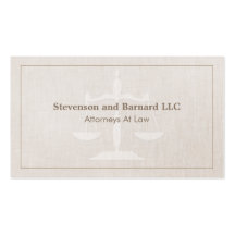 Classic Attorney Business Card