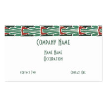 Classic Border in Teal Design Business Card Templates