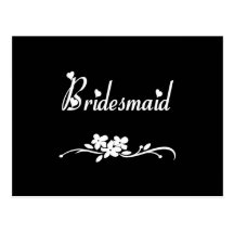 Classic Bridesmaid Post Card