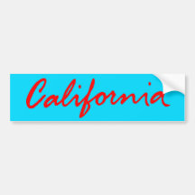 Classic California Script Logo Bumper Sticker
