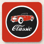 Classic Car Fifties Convertible cork coasters