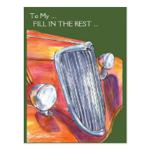 Classic Car Post Card
