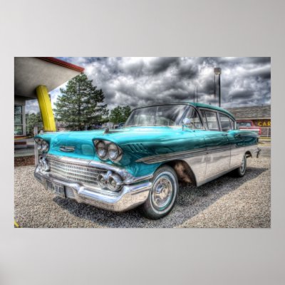 Classic Car Posters by ecnerwal1234 An old classic car in HDR