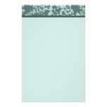 Classic Floral Green Paper Stationery