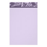 Classic Floral Purple Paper Stationery