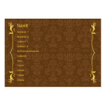 Classic Frame Gold Business Card Template