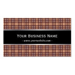 Classic Grid Patterns Black Belt Business Card