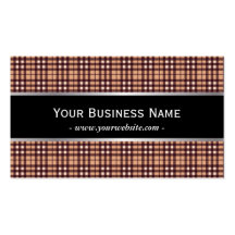 Classic Grid Patterns Black Belt Business Card