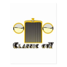 Classic Guy – Shiny chrome grille from classic car Post Card