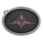 Classic Hot Rod Pinstripe Oval Belt Buckles