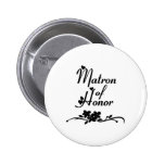 Classic Matron of Honour Pinback Buttons