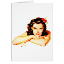 Classic pin up card