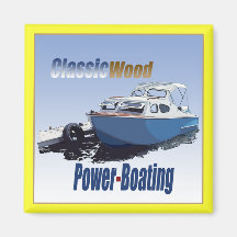 Classic Power-Boating Refrigerator Magnets