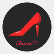 Classic Red Spike Heel Sticker