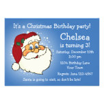 Classic Santa Birthday Invitation