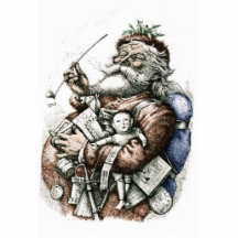 Classic Santa Ornament Cut Outs