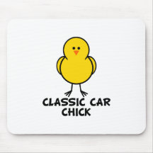 Classical Car Chick Mouse Pad