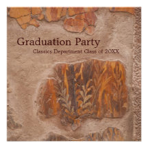 Classics Department Ruins of Pompeii Toga Party Personalized Announcements