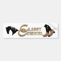 Classy Cowgirl BUMPER STICKER