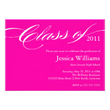 Classy Graduation Custom Invitations