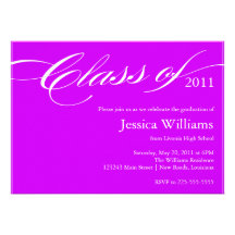 Classy Graduation Personalized Invitation