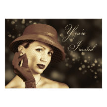 Classy Multi-Purpose Invitation - Vintage Lady
