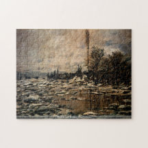 Claude Monet - Breakup Of Ice Lavacourt puzzle