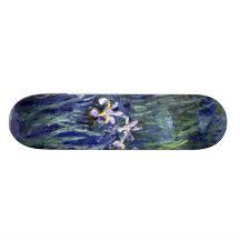 Claude Monet: Irises Custom Skate Board
