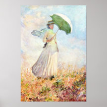 Claude Monet - Lady with a Parasol study Print