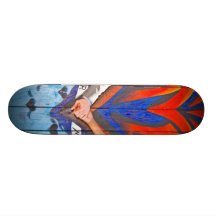 Claudia & Scott's Wedding Skateboard