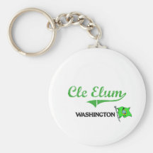 Cle Elum Washington City Classic Keychains